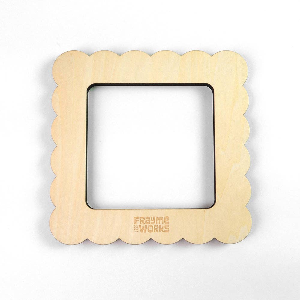 Fraymeworks-Scallop Square Medium Needlepoint Stretcher Frame-craft notion-gather here online