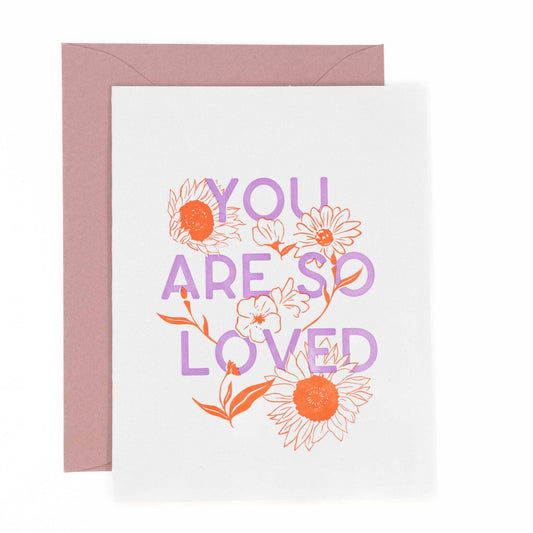 Sherry's Palette-You Are So Loved Greeting Card-greeting card-gather here online