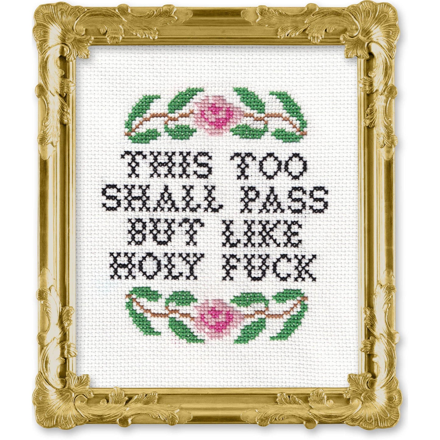 Subversive Cross Stitch-This Too Shall Pass Deluxe Cross Stitch Kit-xstitch kit-gather here online