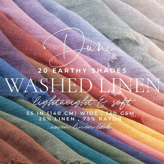 Secret Spark-Dune Washed Linen Rayon-fabric-gather here online