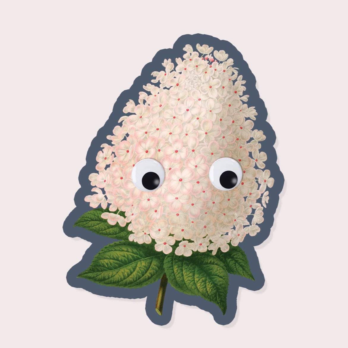 Stay Home Club-Googly Hydrangea Vinyl Sticker-accessory-gather here online