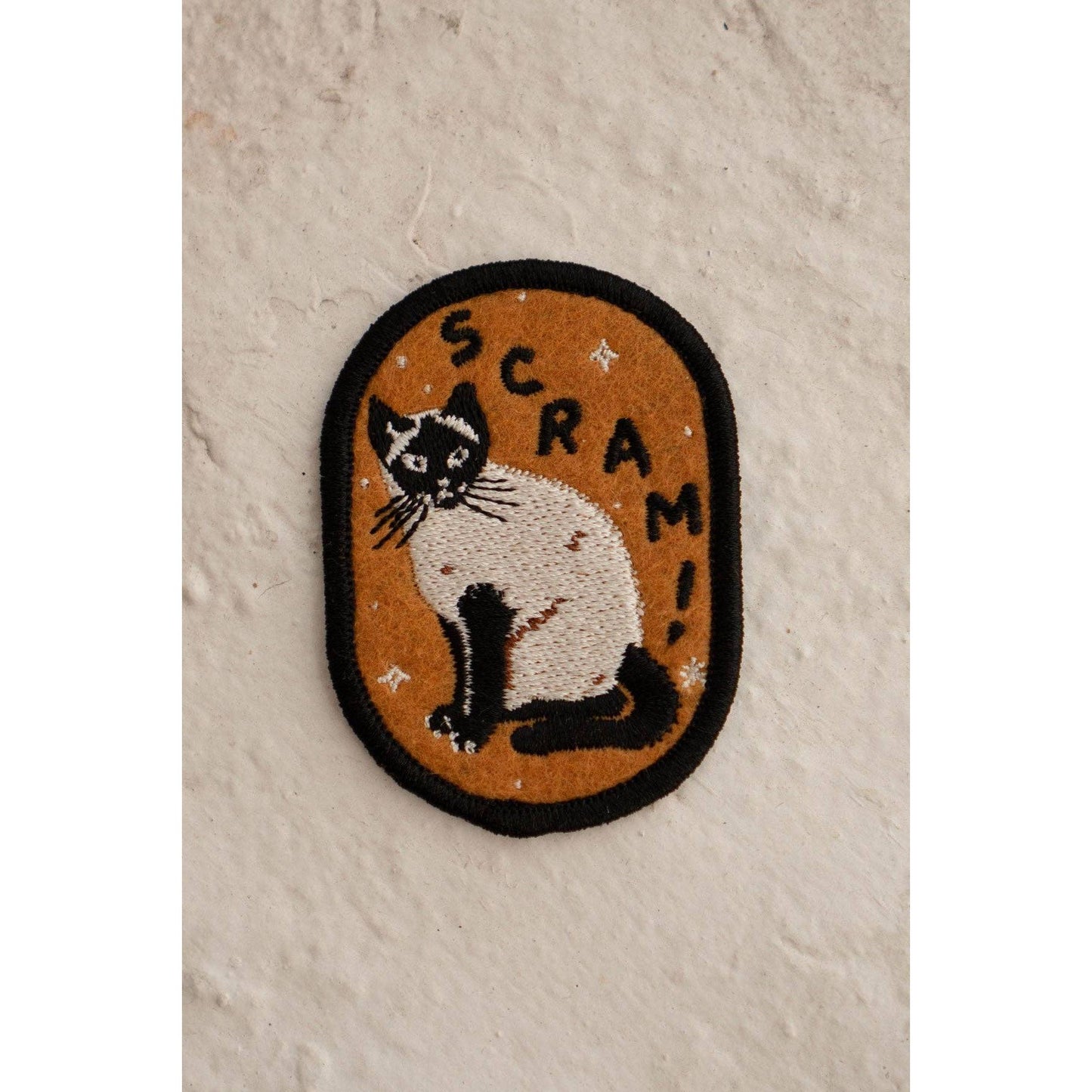 Stay Home Club-Scram - Felt Sticky Patch-sticker-gather here online
