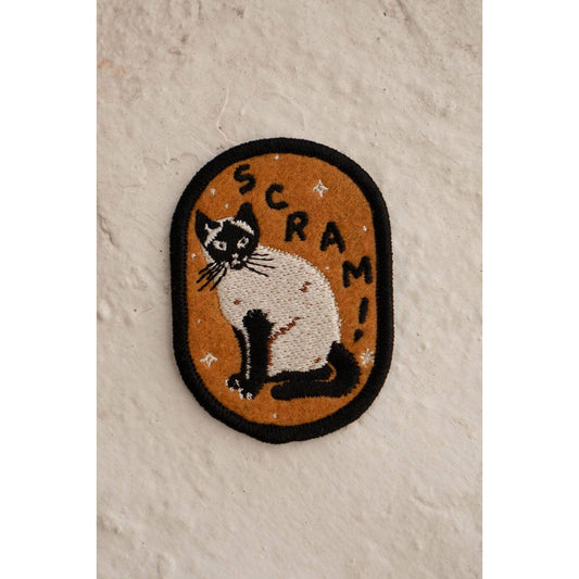 Stay Home Club-Scram - Felt Sticky Patch-sticker-gather here online