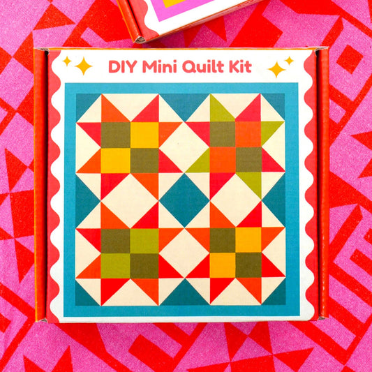 With Love by Kristy-Mini Quilt Kit - Turquoise-sewing kit-gather here online