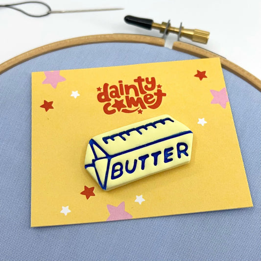 Dainty Comet-Butter Needle Minder-embroidery notion-gather here online