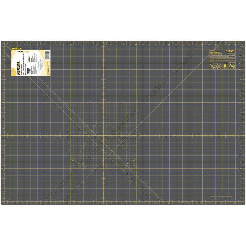 Olfa-Gridded Cutting Mat Gray 24" x 36"-sewing notion-gather here online