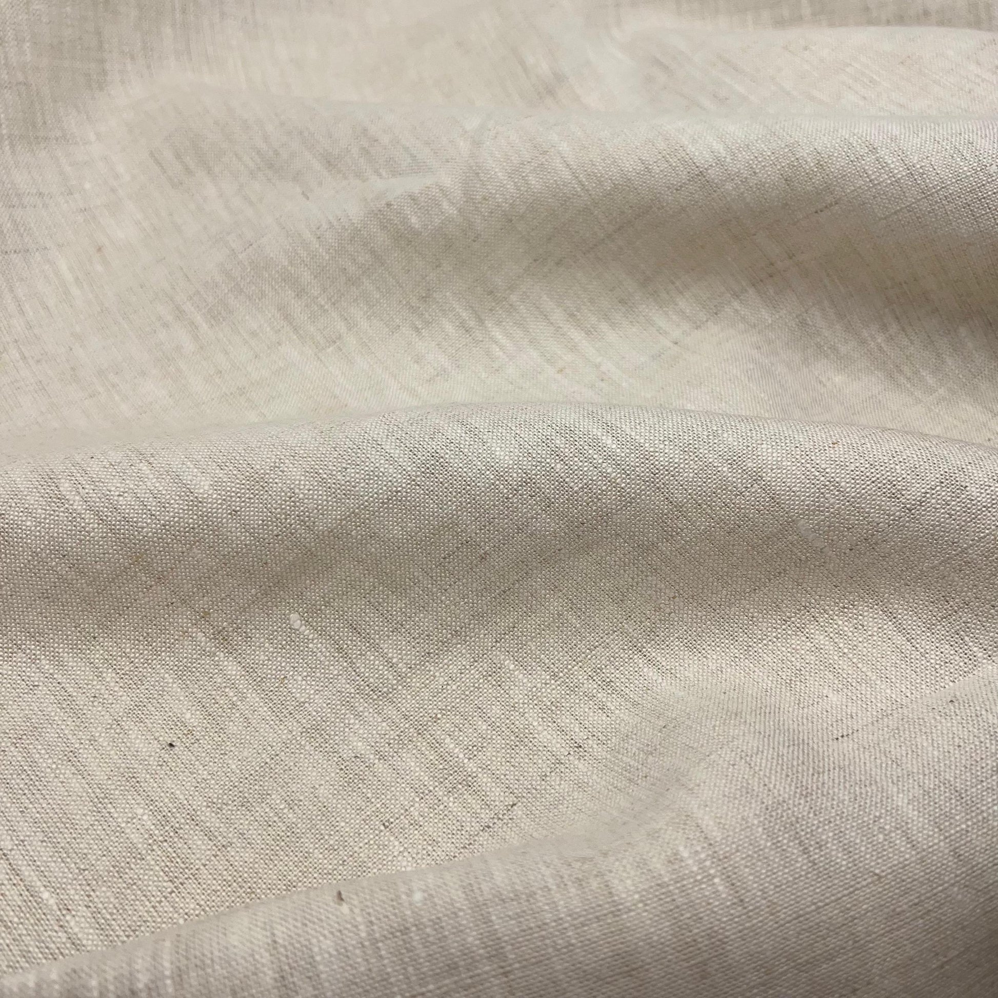 Lino Textil-Nevada Linen Light Oatmeal-fabric-gather here online