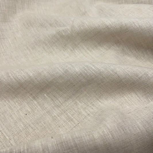 Lino Textil-Nevada Linen Light Oatmeal-fabric-gather here online