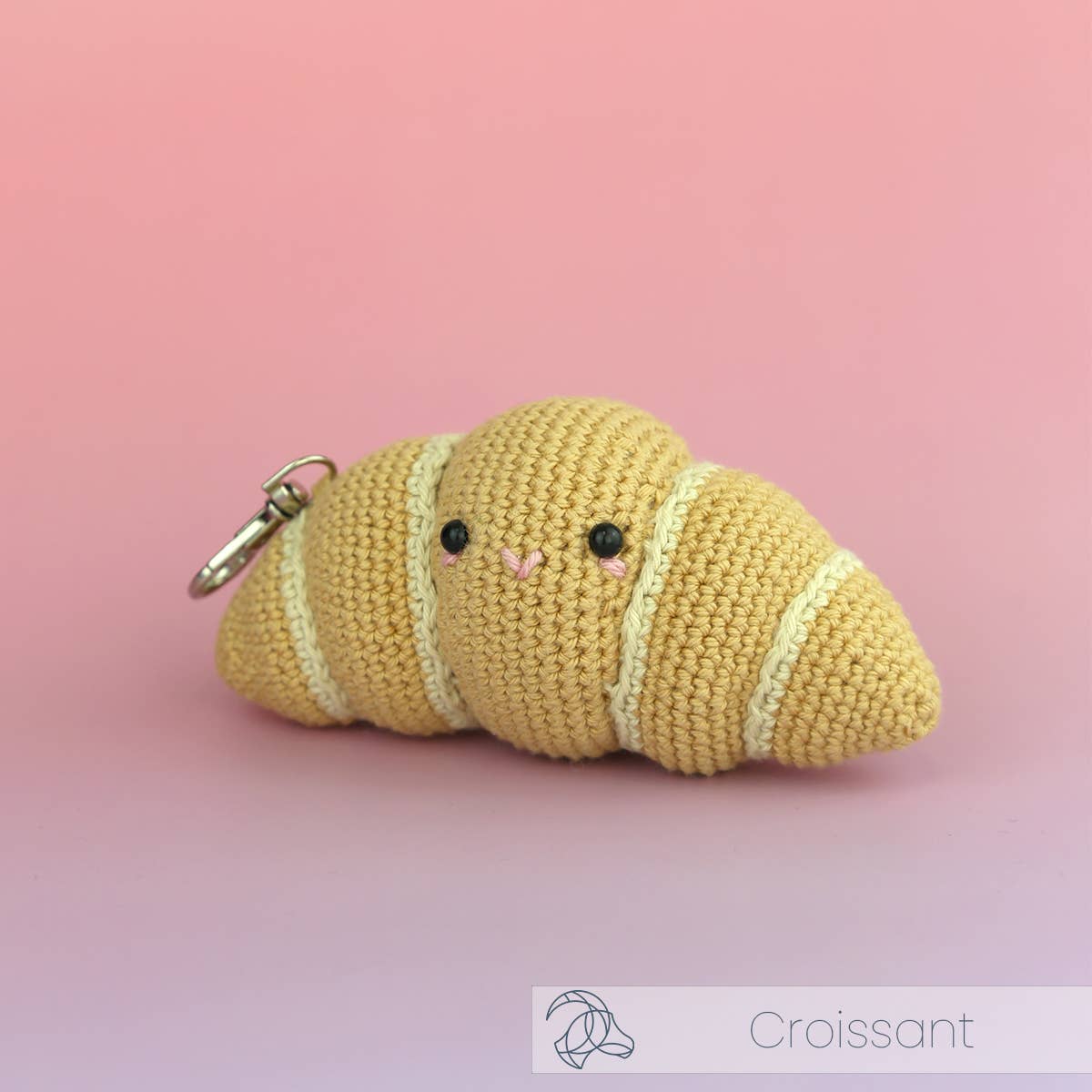 Hardicraft-DIY Crochet Kit - Croissant Keychain-knitting / crochet kit-gather here online