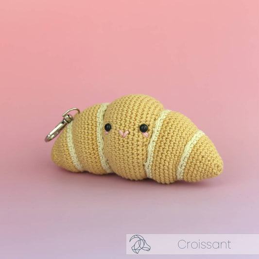 Hardicraft-DIY Crochet Kit - Croissant Keychain-knitting / crochet kit-gather here online