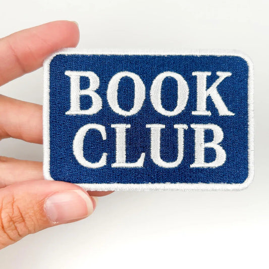 Field Trip Threads-Book Club Iron-On Patch-patches + pins-gather here online