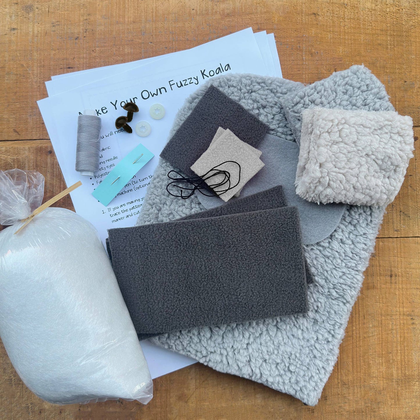 Mr. Sogs-Fuzzy Koala DIY Plush Sewing Kit-sewing kit-gather here online
