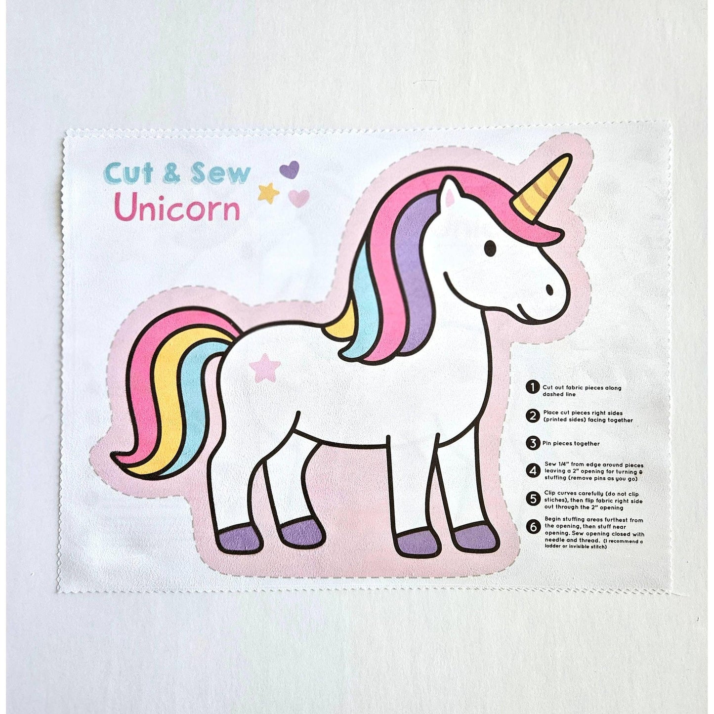 Nickwilljack-DIY Beginner Unicorn Sewing Kit-sewing kit-gather here online