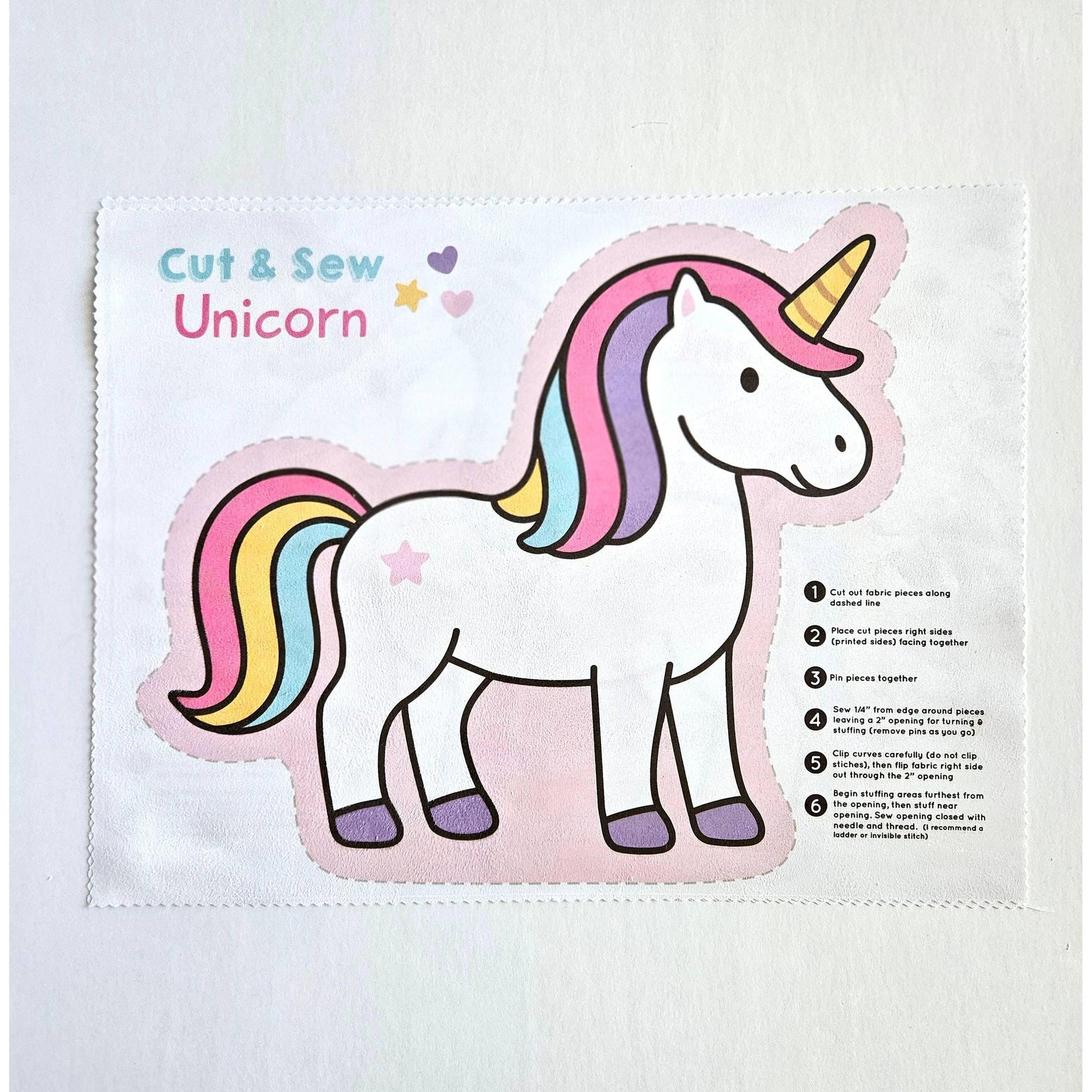 Nickwilljack-DIY Beginner Unicorn Sewing Kit-sewing kit-gather here online