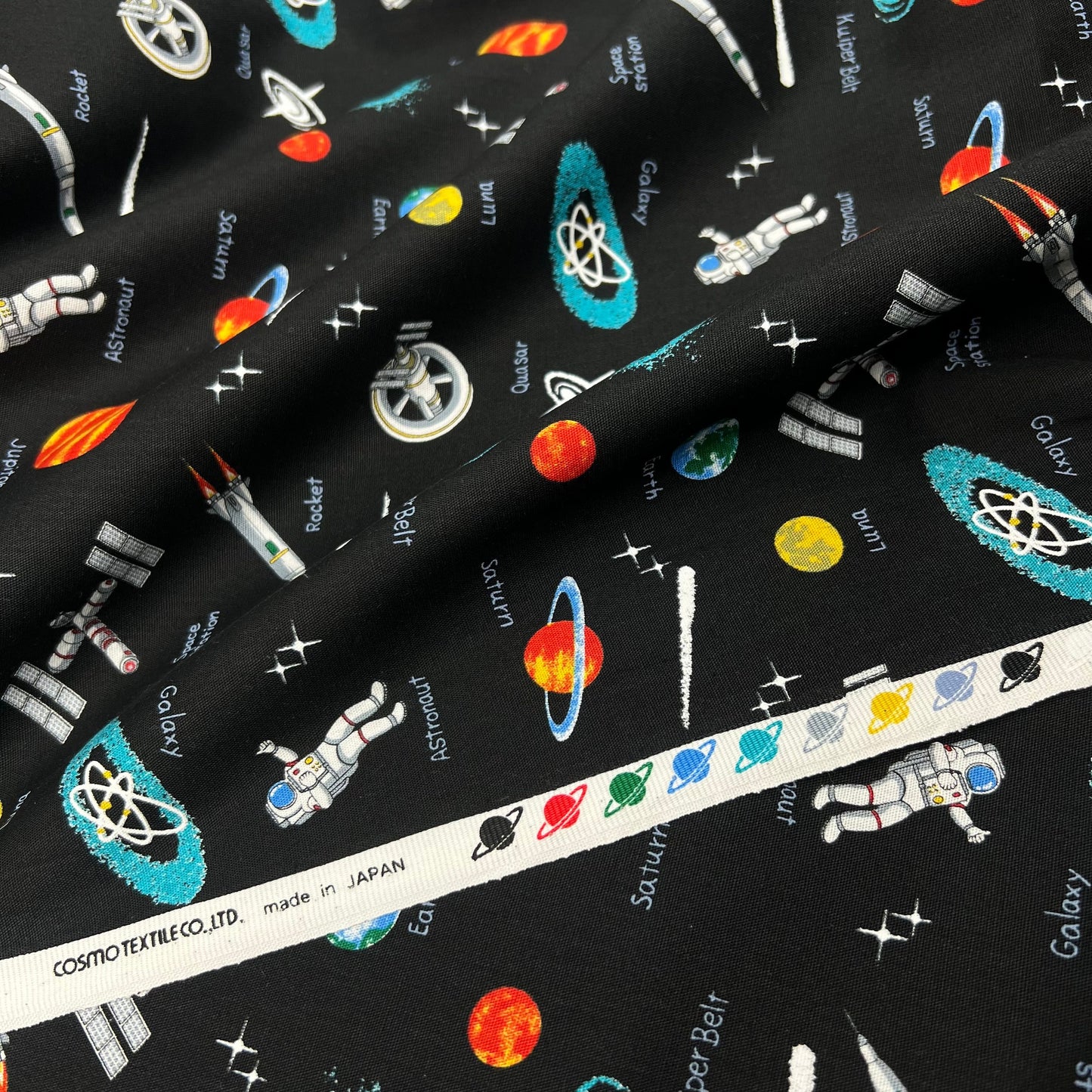 Cosmo-Spaced Out on Cotton-fabric-gather here online