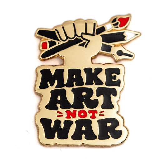 These Are Things-Make Art Not War Enamel Pin-patches + pins-gather here online