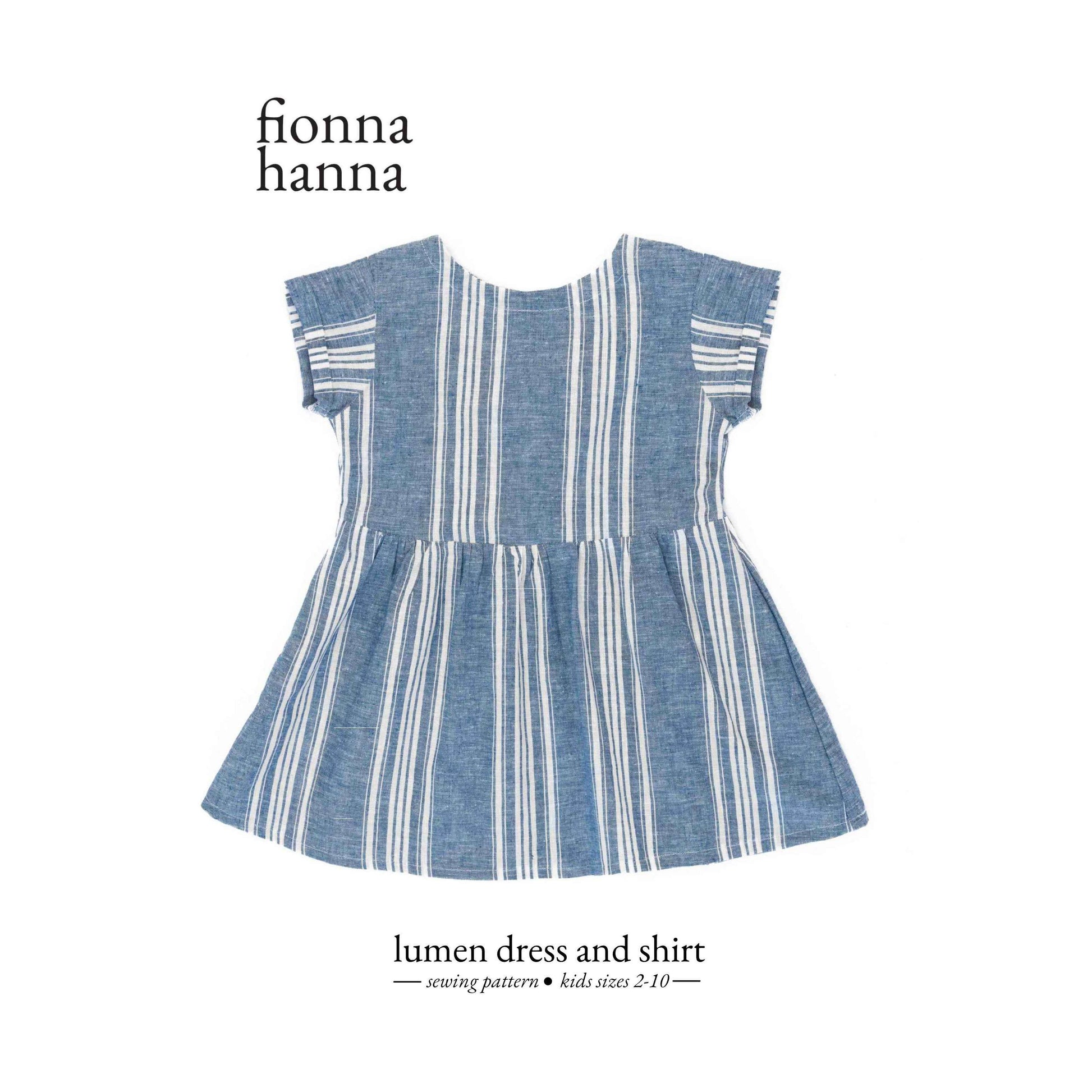 Fionna Hanna-Lumen Dress & Shirt Pattern-sewing pattern - kids-gather here online