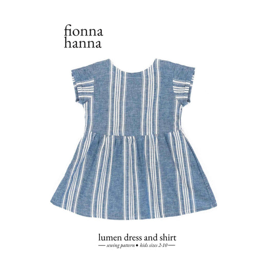 Fionna Hanna-Lumen Dress & Shirt Pattern-sewing pattern - kids-gather here online