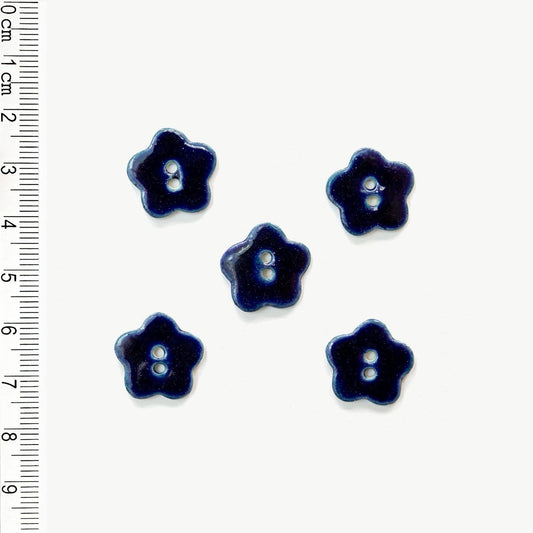 Incomparable Buttons-Navy Flower Buttons-button-gather here online