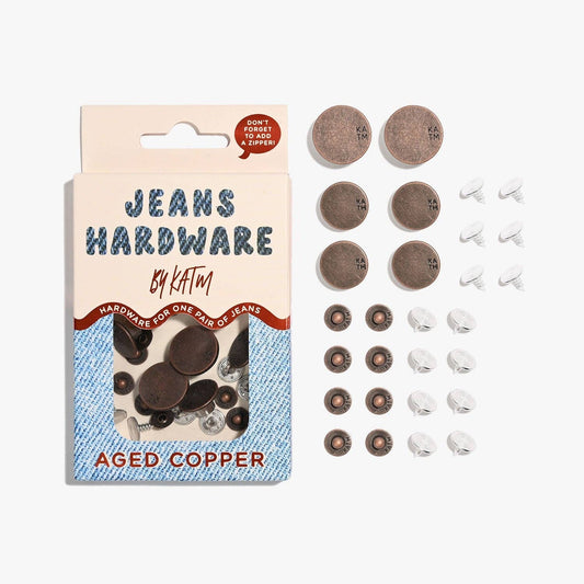 Kylie and The Machine-Jeans Hardware Kit - Aged Copper-hardware kit-gather here online