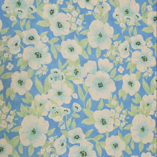 Lady McElroy-Cotton Marlie-Care Lawn - Forget-Me-Not Field Blue-fabric-gather here online