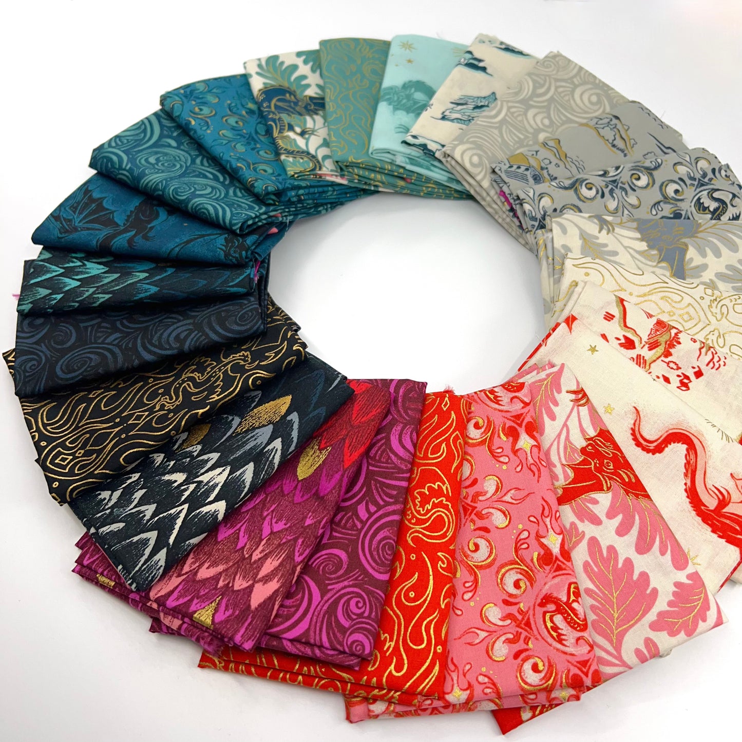 Fat Quarter Bundle of Fireglow (23 Pieces)