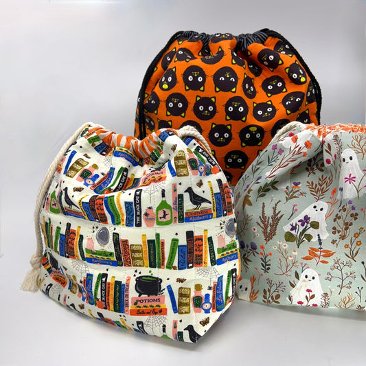 Denise Snow Williams-One of a Kind Spooky Project Bags - October 2026-craft organizer-gather here online