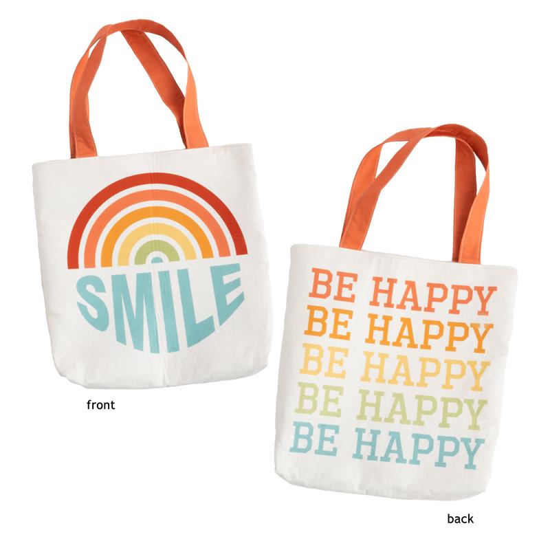 Moda-Be Happy Tote Bag Cut & Sew Panel-fabric panel-gather here online