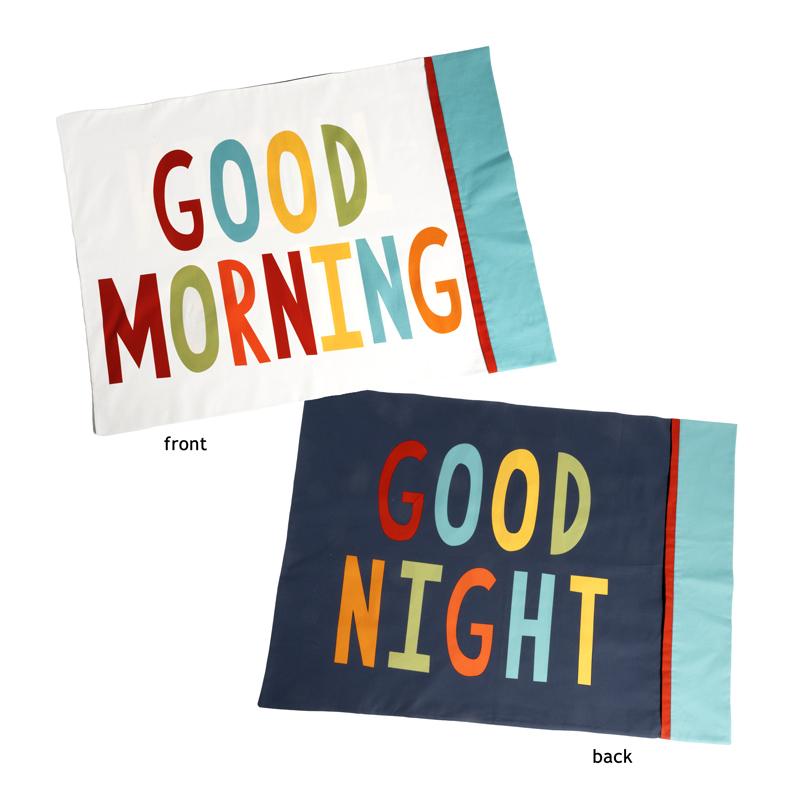 Moda-Good Morning / Good Night Pillowcase Cut & Sew Panel-fabric panel-gather here online