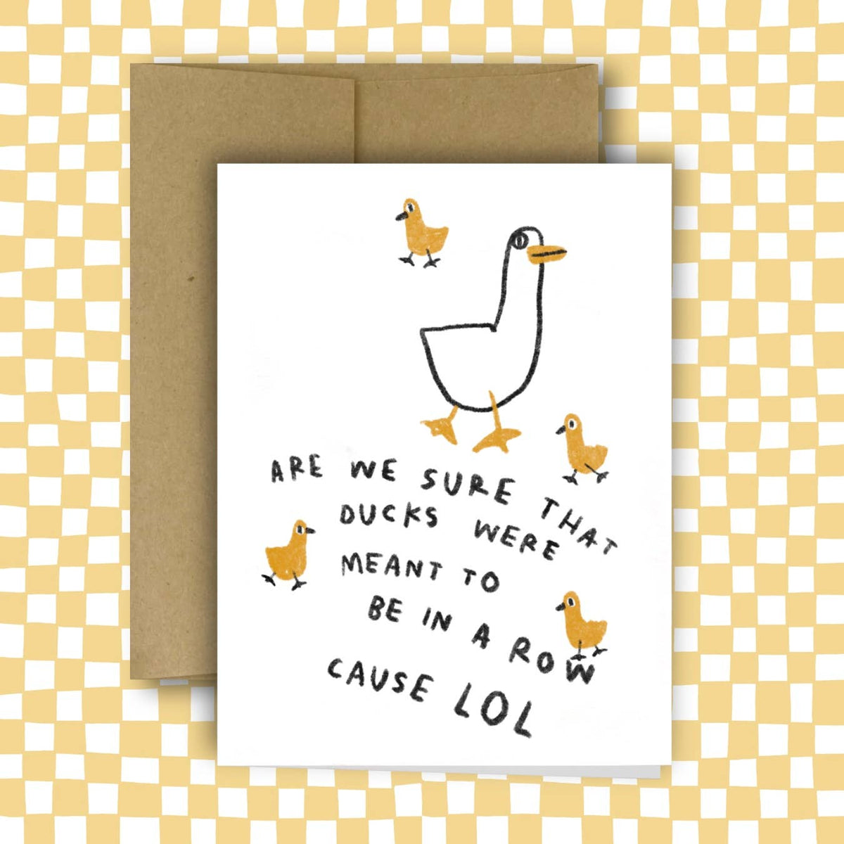 RANI BAN CO-Ducks In A Row Greeting Card-greeting card-gather here online