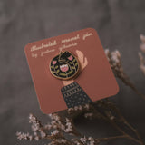 Justine Gilbuena-Cat Nap (Black) Enamel Pin-accessory-gather here online