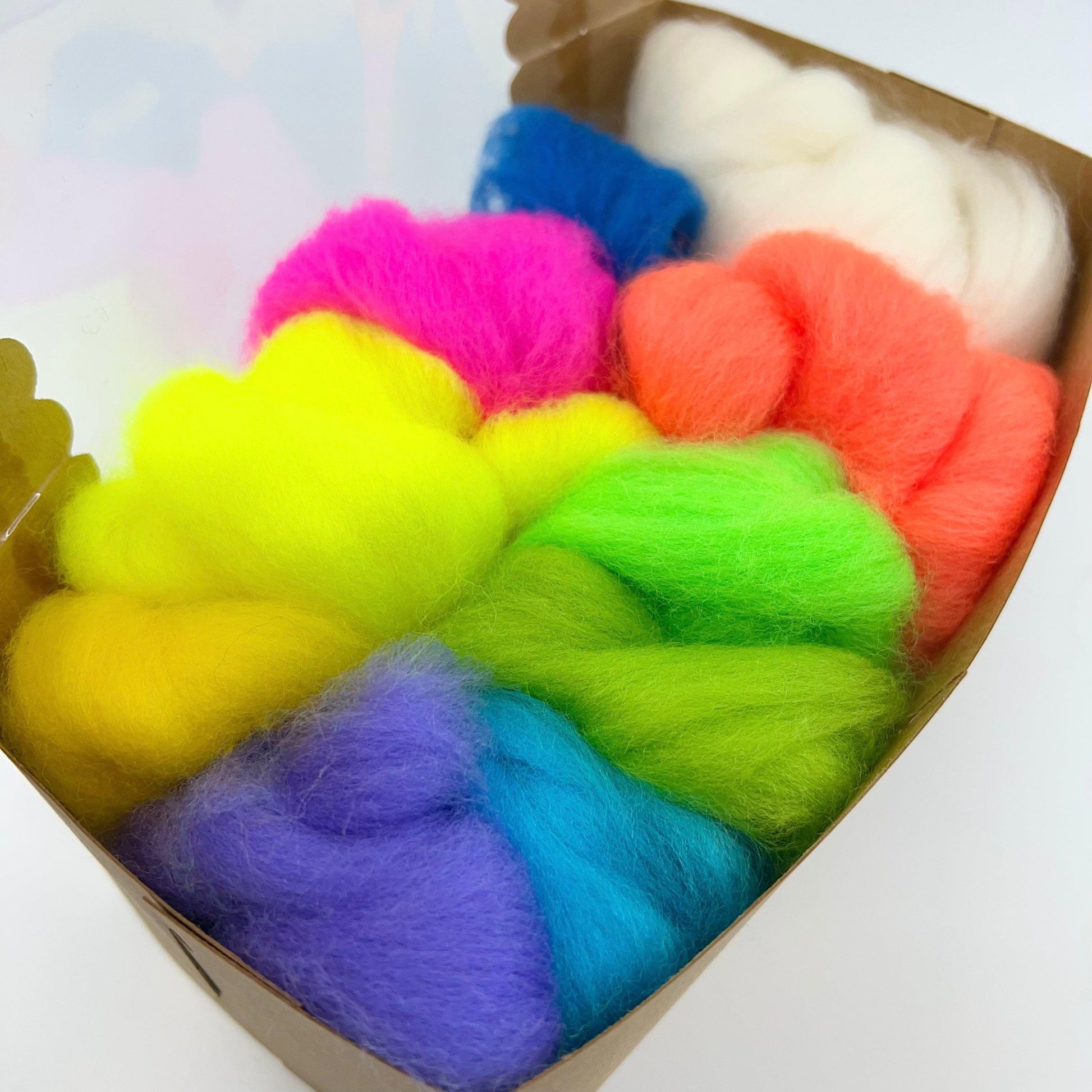 Gather Goods-Wool Roving Palette Packs-craft notion-Neon-gather here online