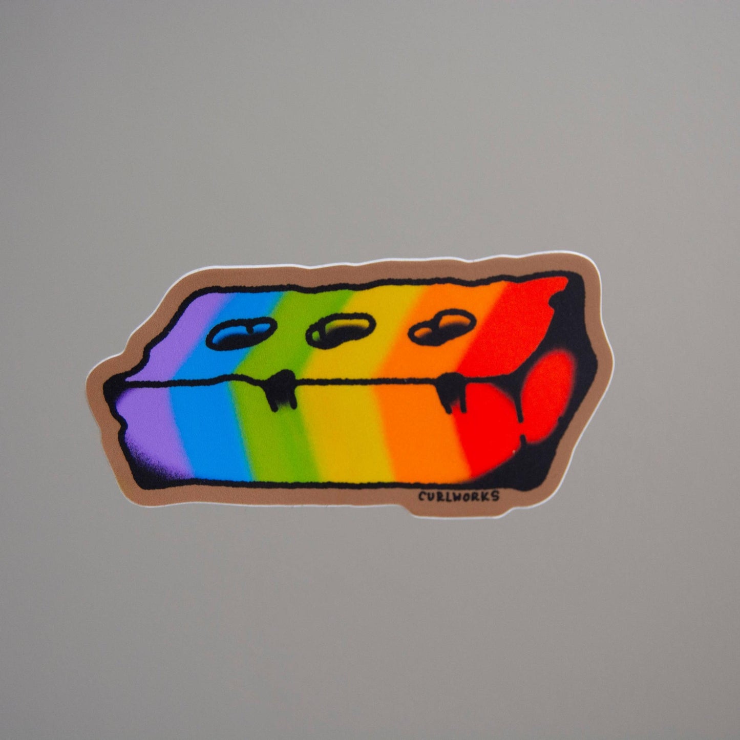 Gay Brick Vinyl Sticker