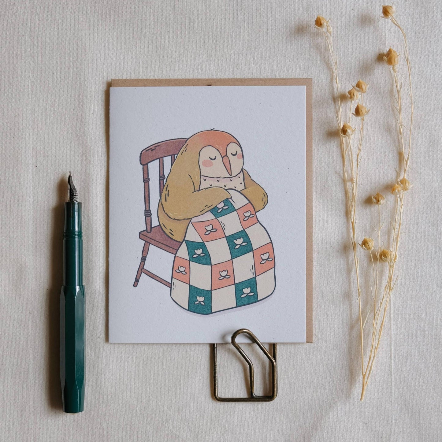 Justine Gilbuena-Tailorbird Quilting Greeting Card-greeting card-gather here online