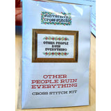 Subversive Cross Stitch-Fresh Out of F*cks-xstitch kit-Deluxe Kit-gather here online