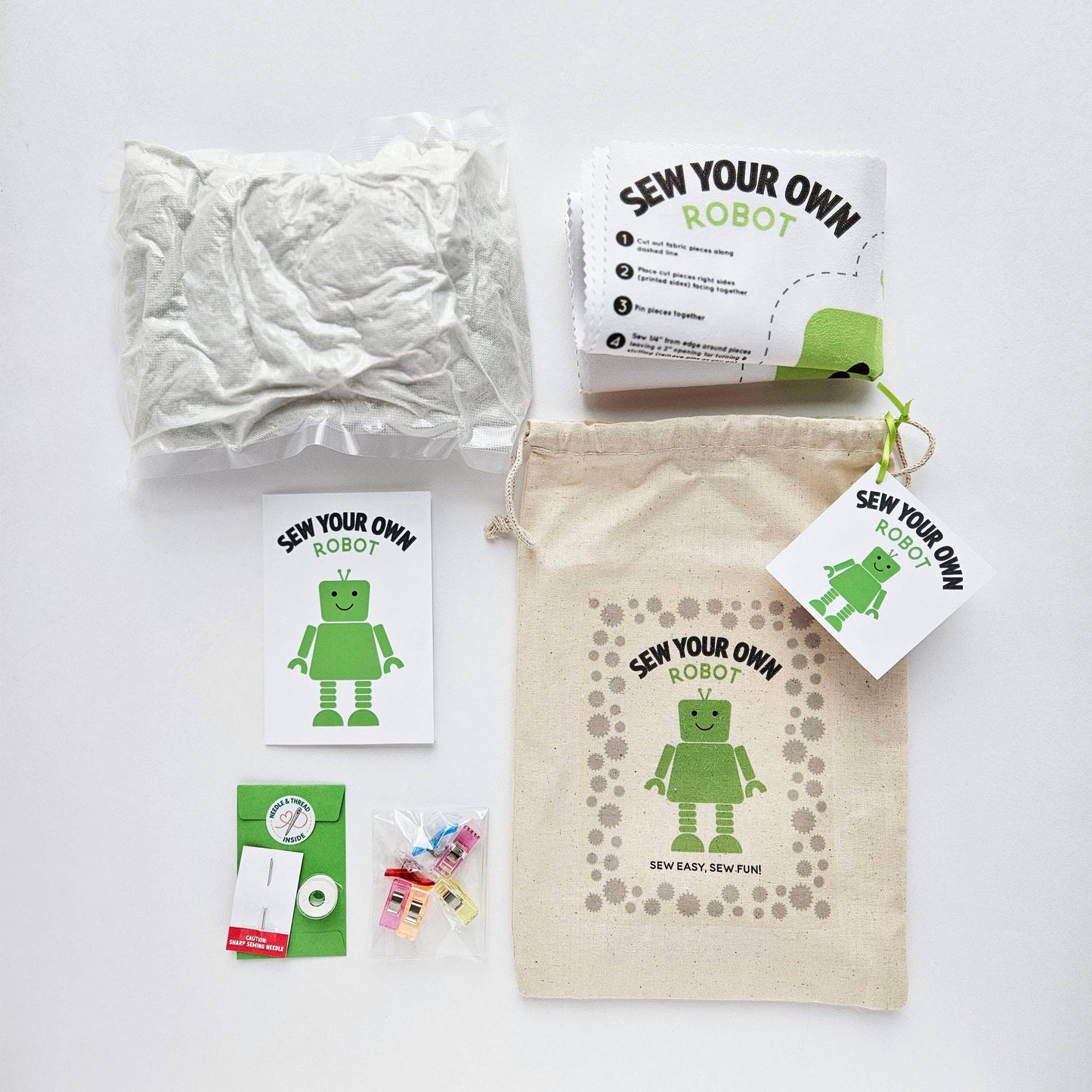 Nickwilljack-DIY Beginner Robot Sewing Kit-sewing kit-gather here online