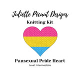 Juliette Pécaut Designs-Knitting Kit: Pride Hearts-knitting / crochet kit-Pansexual-gather here online