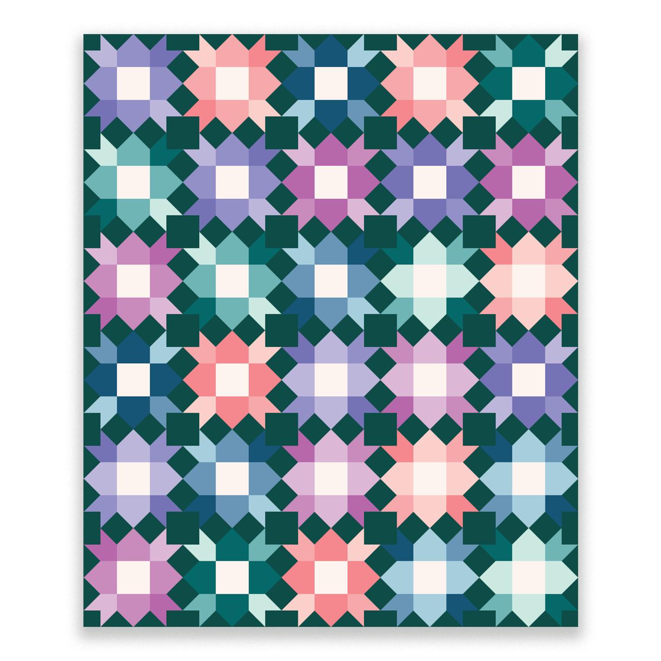 The Blanket Statement-Peace Garden Quilt Pattern-quilting pattern-gather here online