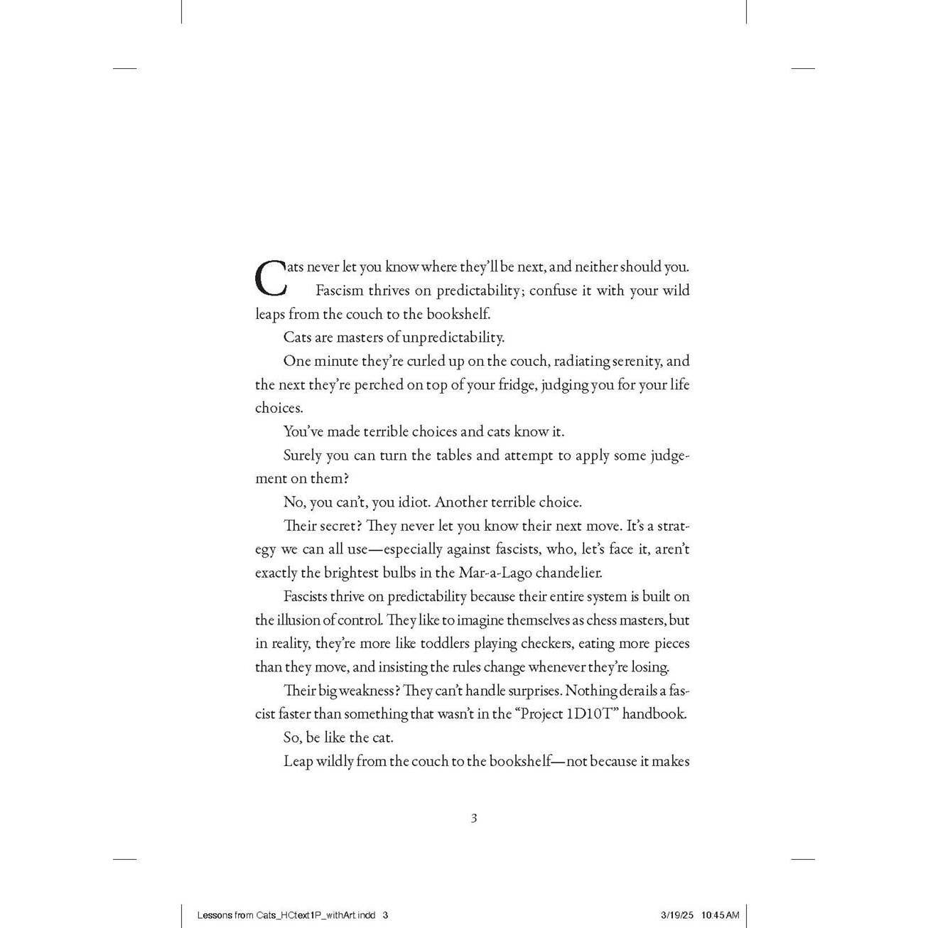Grand Central Publishing-Lessons from Cats for Surviving Fascism-book-gather here online