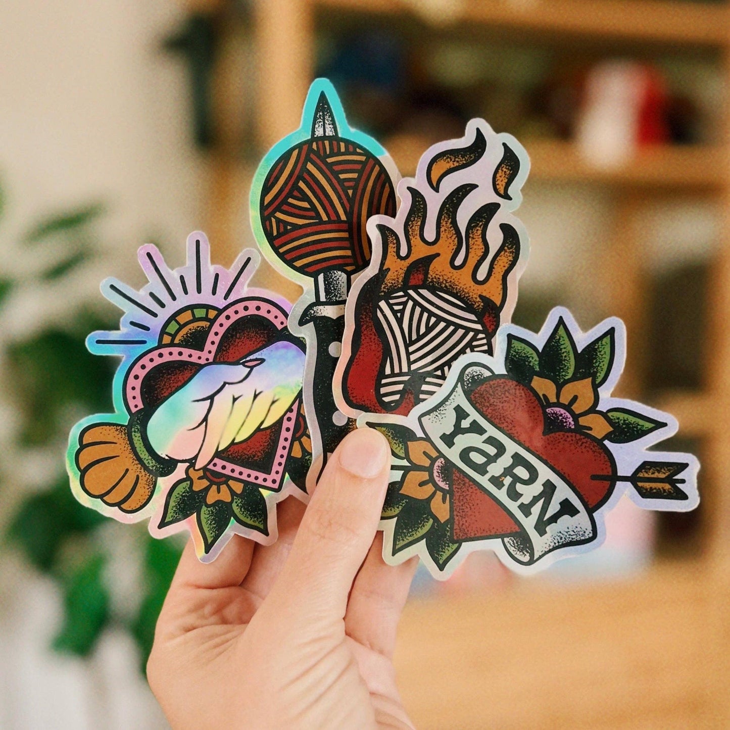 Yarn Tats: Full Heart Sticker