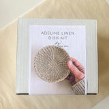 Flax & Twine-Adeline Linen Dish Kit-craft kit-gather here online