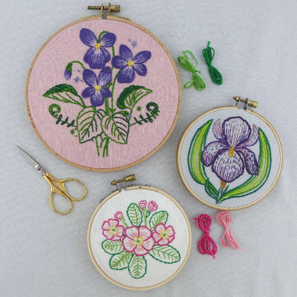 Keller Design Co.-Birth Flower Embroidery-book-gather here online