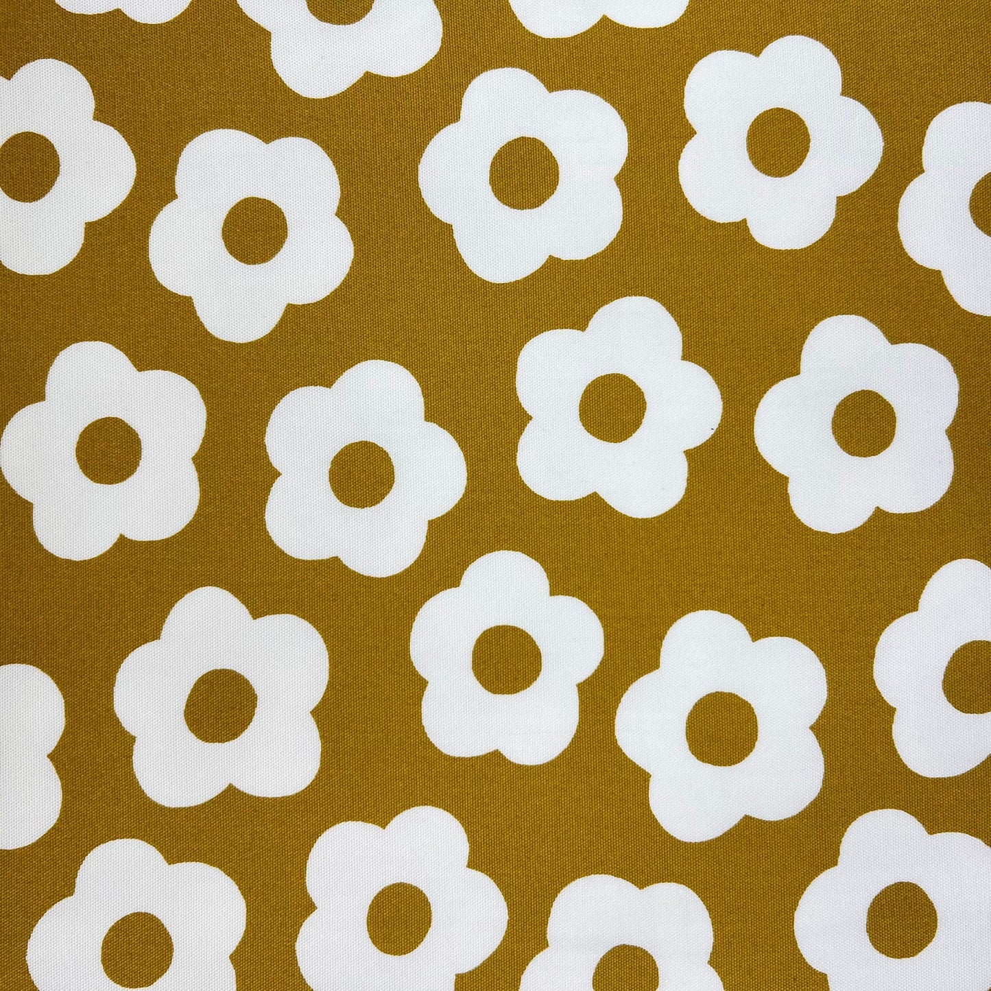 Westex-Pop Daisy On Mustard on Cotton Oxford-fabric-gather here online