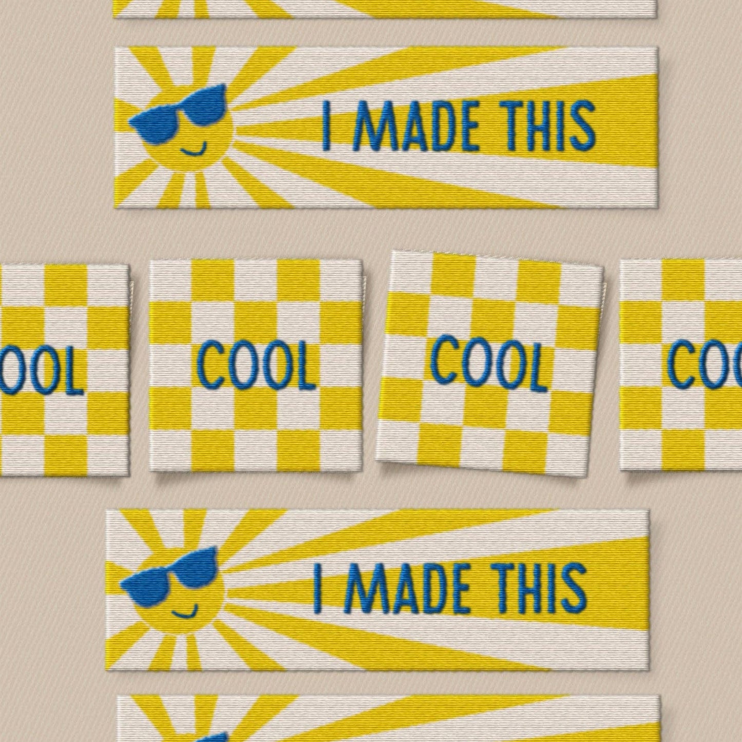 Matchy Matchy Sewing Club-So Cool Square and Rectangle Garment Labels-sewing notion-gather here online