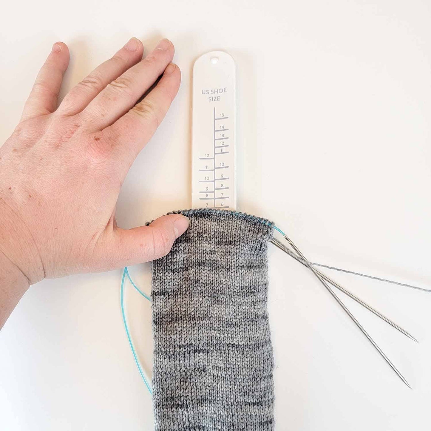 Twice Sheared Sheep-Sock Sizing Bracelet Ruler-knitting notion-gather here online