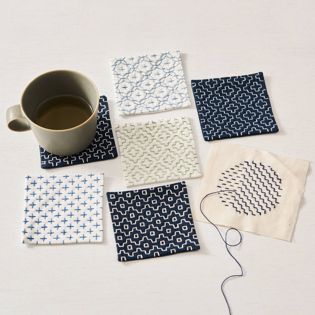 Cosmo-Sashiko Square Dotted Grid Template-embroidery notion-gather here online