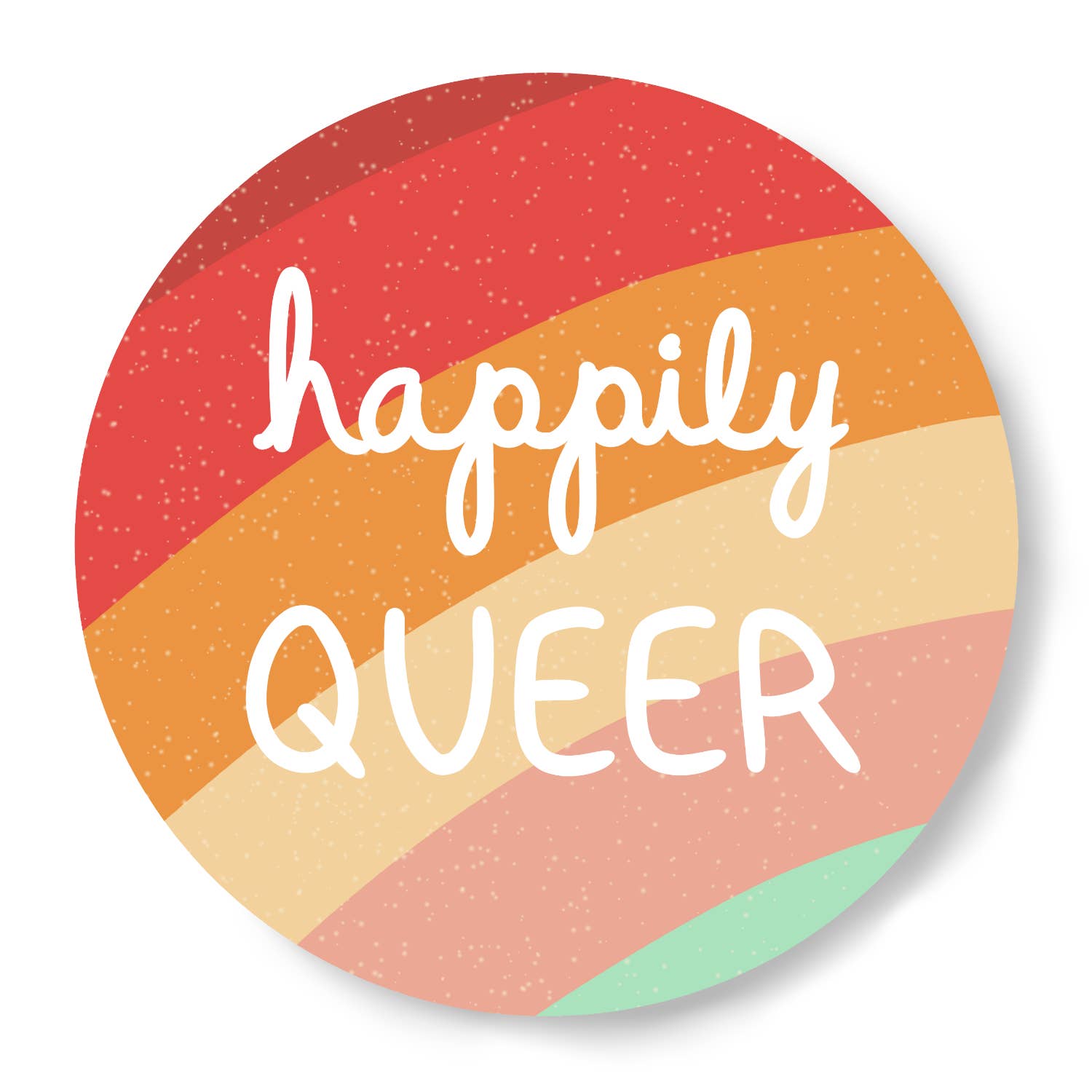 Luck and Lavender Studio-Happily Queer Sticker-accessory-gather here online