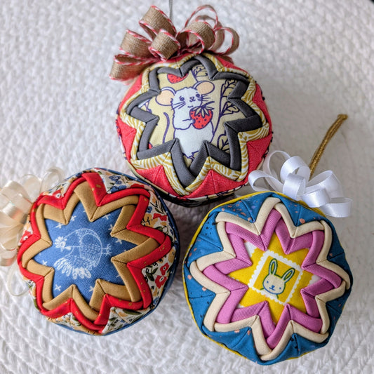 gather here classes-Quilted Fabric Ornament-class-gather here online