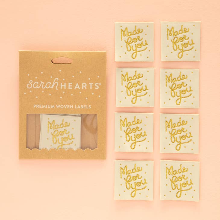 Sarah Hearts-Made for You Woven Labels-notion-gather here online