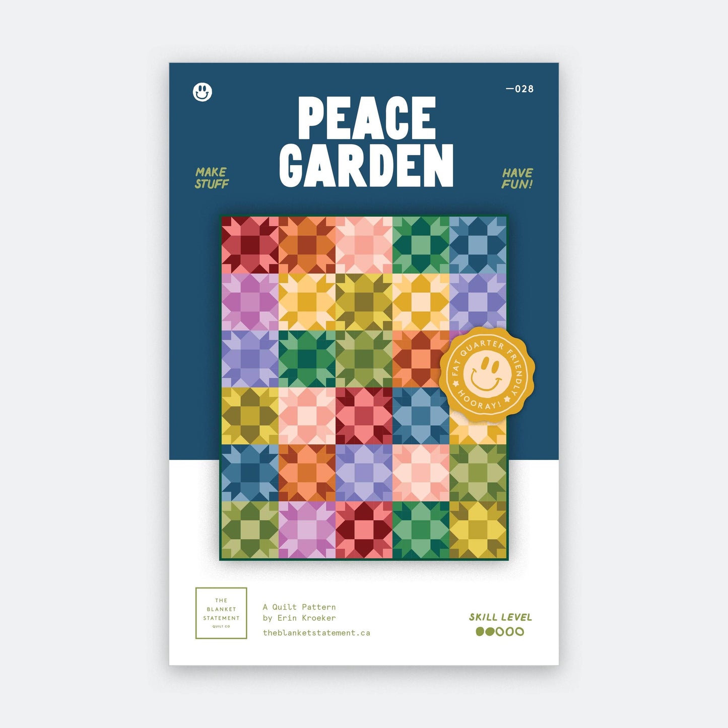 The Blanket Statement-Peace Garden Quilt Pattern-quilting pattern-gather here online